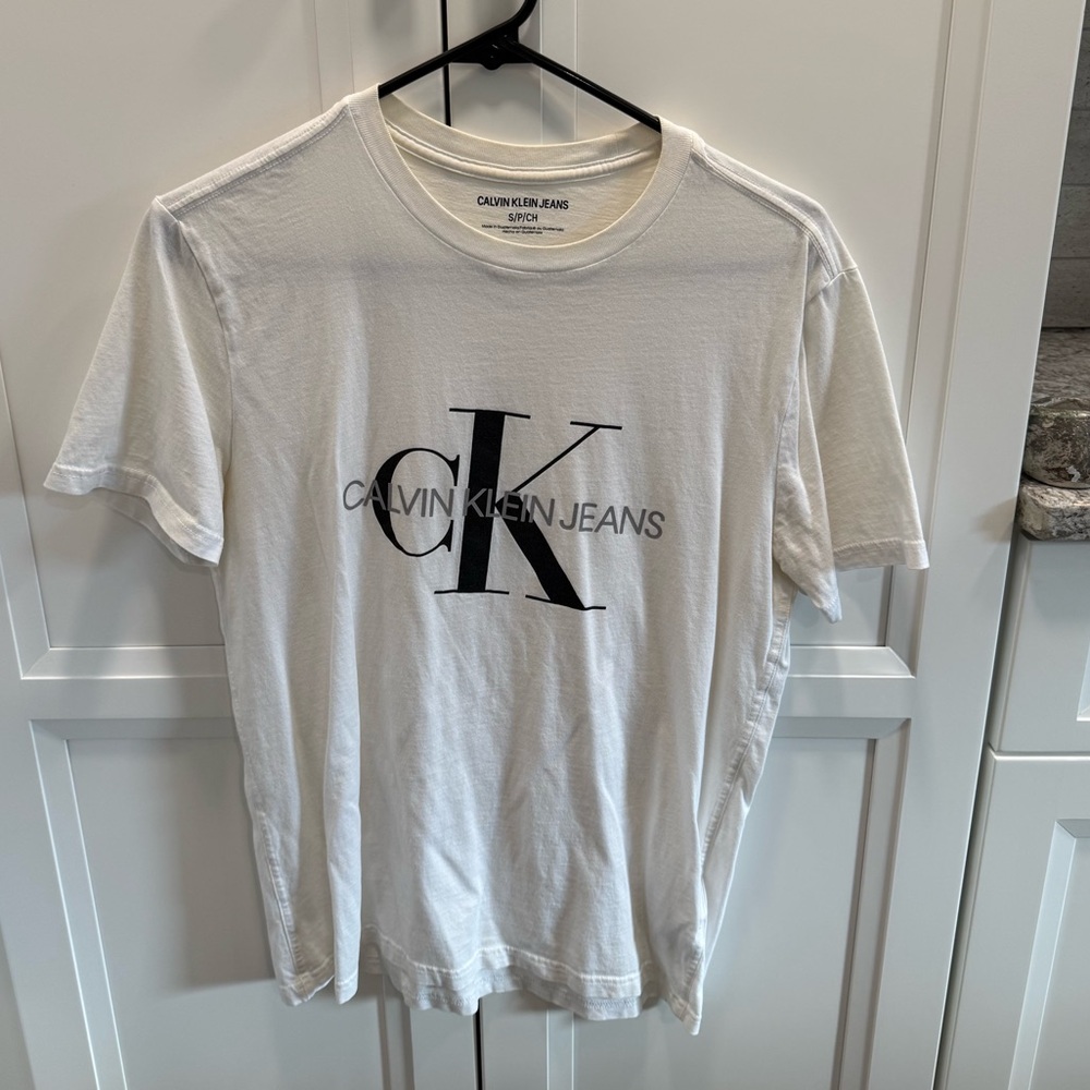 Calvin Klein Jeans white CK T-shirt